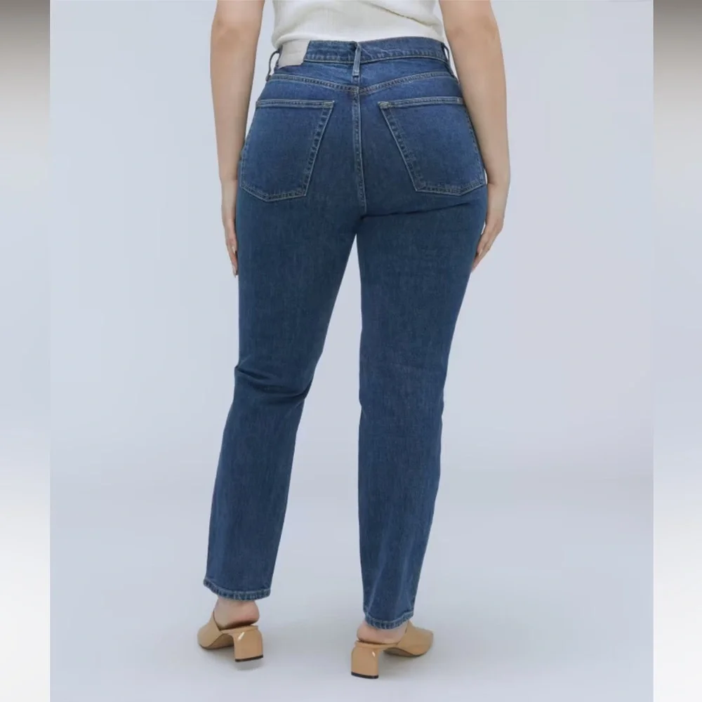 Everlane- The Original Cheeky Jean, Dark Denim, Size 35 - Picture 4 of 12